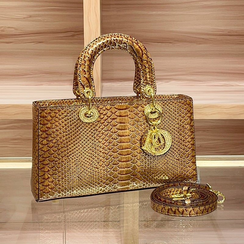High-Grade Light Luxury Niche Snakeskin Handbag Women'S Shoulder Crossbody Bag Trendy - Image 5