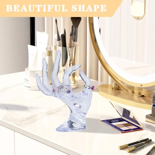 Glamorway Jewelry Display Holder Bracelet Ring Watch Stand Support Holder Stand (Transparent) - Image 5