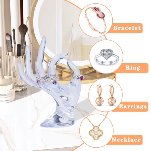 Glamorway Jewelry Display Holder Bracelet Ring Watch Stand Support Holder Stand (Transparent) - Image 4