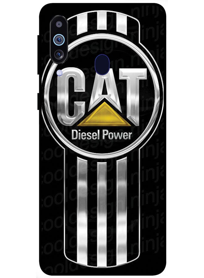 EYE CATCH Protective Case Cover For Samsung Galaxy M40 Smart Series Printed Protective Case Cover for Samsung Galaxy M40 Cat Diesel Power  - Image 1