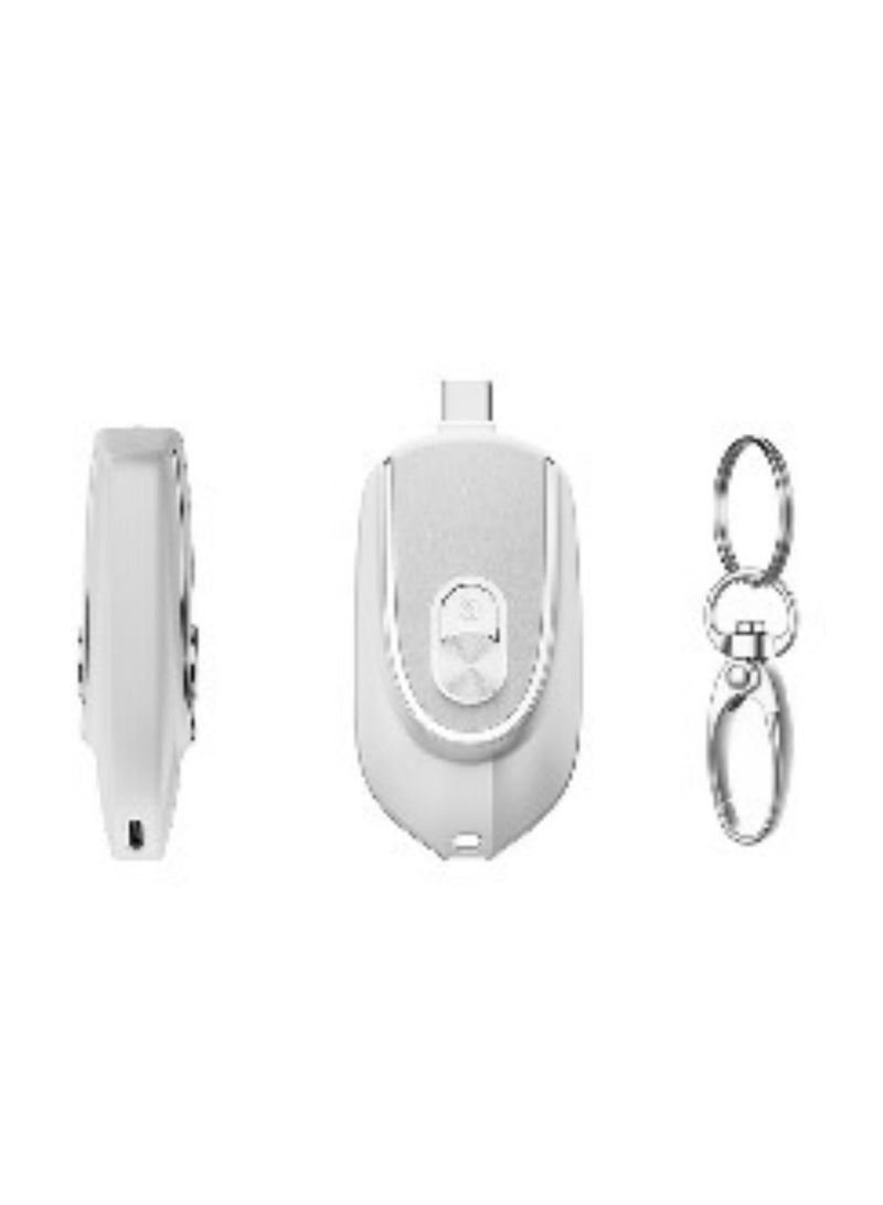 Gravity Portable Mini Power Bank, Emergency Charger, Portable Keychain Phone Charger, Fast Charging|, Compatible with iPhone, Best for Travel SILVER - Image 2
