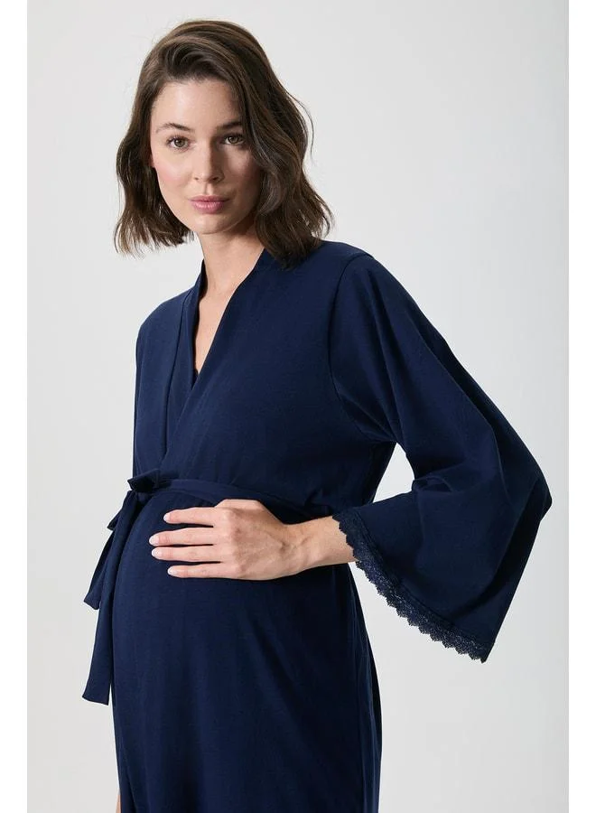 Penye Mood 100% cotton maternity nightgown.