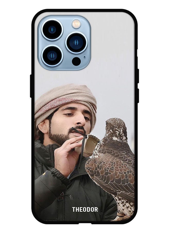 Theodor غطاء حماية لجهاز آيفون 13 برو الشيخ حمدان يحب نسرته - Image 1