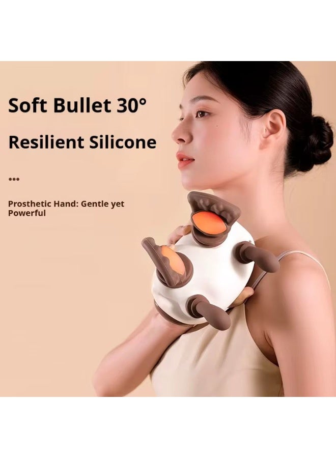 بلو فاير جهاز تدليك الرقبة والكتف – تدليك عميق مع حرارة، مريح ومحمول للرقبة، الظهر، الكتفين والبطن السفلي، تخفيف الألم وتسريع استشفاء العضلات للمنزل، المكتب، والسفر - Image 3