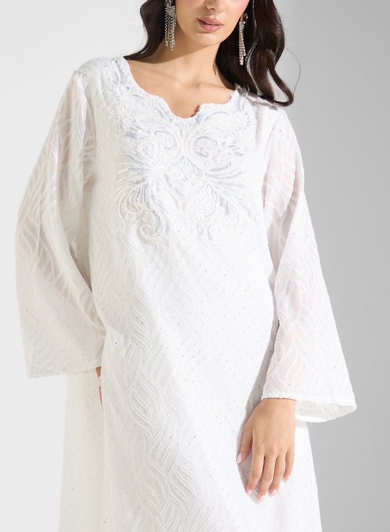 Khizana Embroidered Dress  - Image 3
