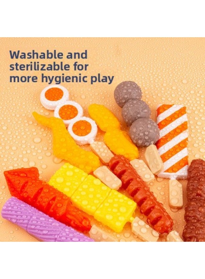 Children's Fun Kitchen Barbecue Package BBQ Simulation Play Oven Barbecue String Toys For Boys And Girls-Color:Simulation Barbecue 29-piece Pcs + Barbecue Oven-bag - Image 4