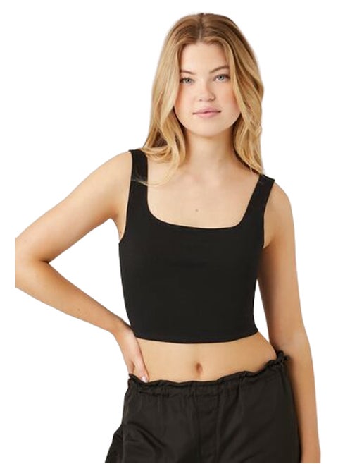 Organically Grown Cotton Cropped Tank Top