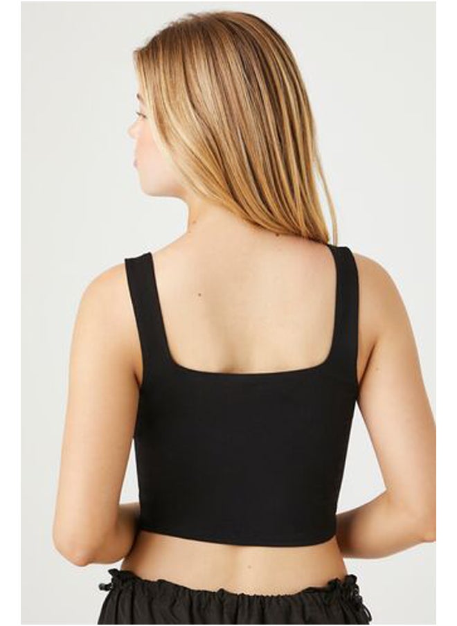 FOREVER 21 - Organically Grown Cotton Cropped Tank Top - Image 1