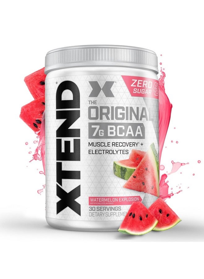 XTEND بودرة Xtend Scivation Bcaas للبالغين (قبل التمرين، 7 جرام Bcaas، 0 جرام كربوهيدرات، سكر وسعرات حرارية، 3.5 ليوسين، 2.5 جرام L-جلوتامين، 1 جرام سيترولين ماليت) - 402 جرام، 30 حصة (بطيخ) - Image 1
