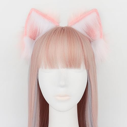 JUNBOON Faux Fur Cat Ears and Wolf Fox Tail Set Adult Kids Claw Glove Kit for Halloween Anime Cosplay Party - Image 5