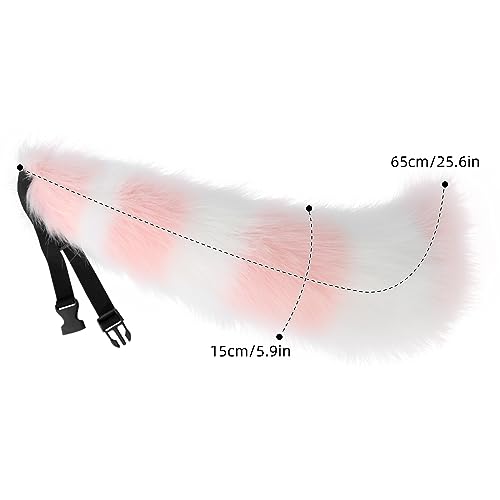JUNBOON Faux Fur Cat Ears and Wolf Fox Tail Set Adult Kids Claw Glove Kit for Halloween Anime Cosplay Party - Image 4