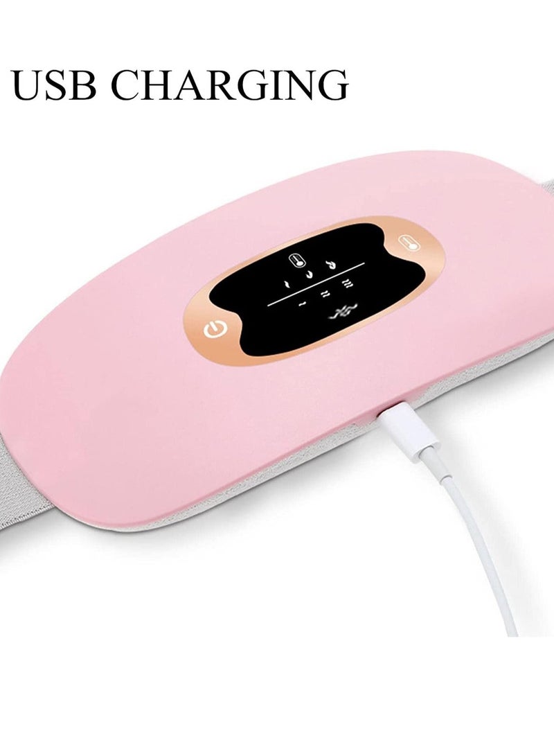 SYOSI Menstrual Heating Pad Portable USB Electric Belly Wrap Warming Belt with 3 Heat Levels and 3 Massage Modes Fast Heating Wrap Belt for Women Girl - Image 2