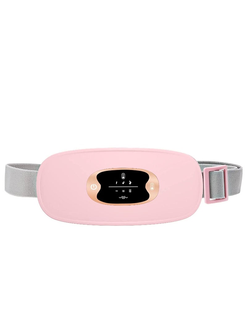 SYOSI Menstrual Heating Pad Portable USB Electric Belly Wrap Warming Belt with 3 Heat Levels and 3 Massage Modes Fast Heating Wrap Belt for Women Girl - Image 1