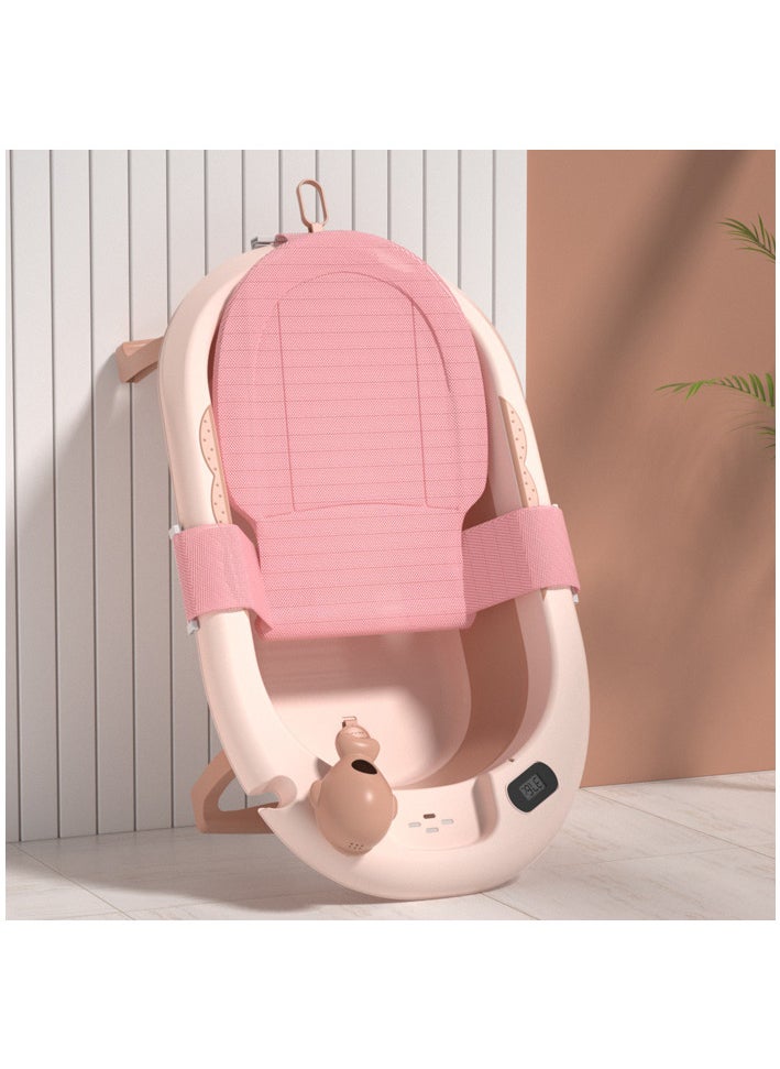 OLUDENIZ - Foldable Baby Bathtub with Temperature Sensor – Portable & Non-Slip for 0-9 Years - Image 1