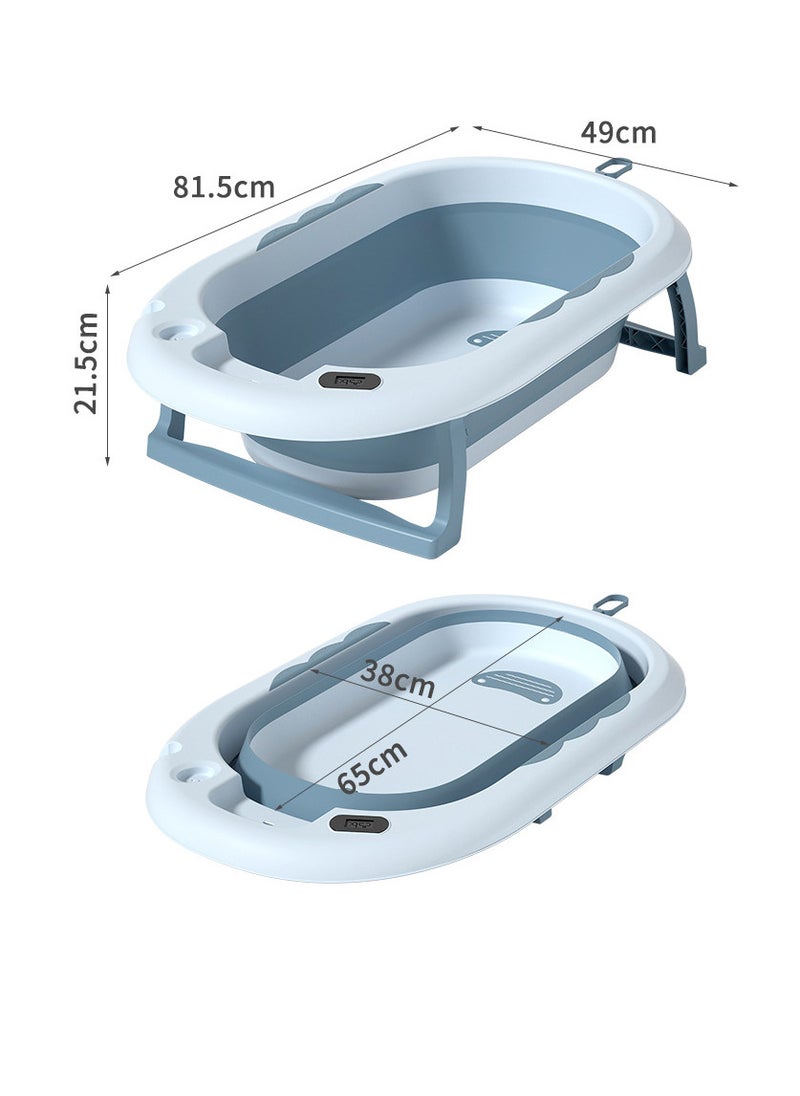 OLUDENIZ - Foldable Baby Bathtub with Temperature Sensor – Portable & Non-Slip for 0-9 Years - Image 1
