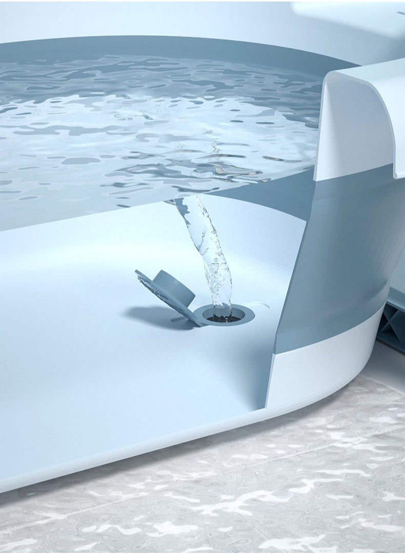 OLUDENIZ - Foldable Baby Bathtub with Temperature Sensor – Portable & Non-Slip for 0-9 Years - Image 1