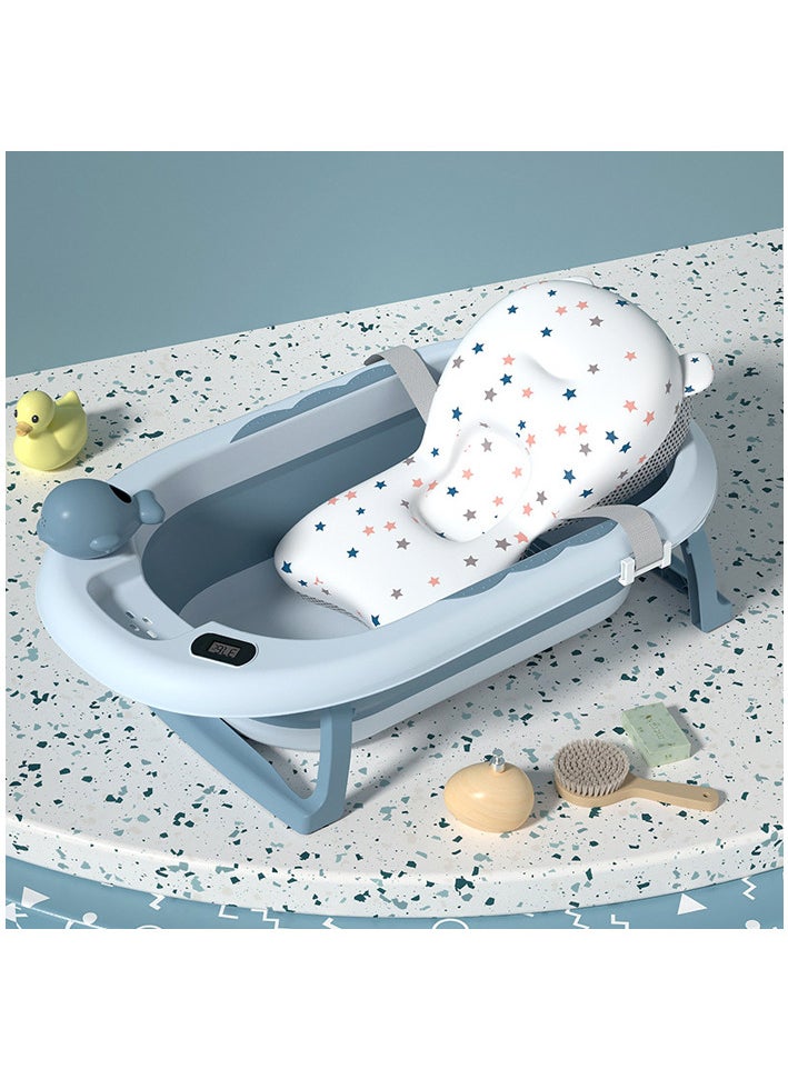 OLUDENIZ - Foldable Baby Bathtub with Temperature Sensor – Portable & Non-Slip for 0-9 Years - Image 1