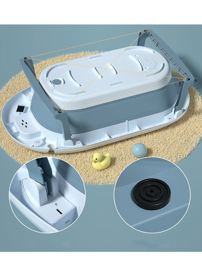 OLUDENIZ - Foldable Baby Bathtub with Temperature Sensor – Portable & Non-Slip for 0-9 Years - Image 1