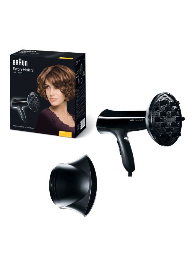 BRAUN Electric Hair Dryer Black - Image 2