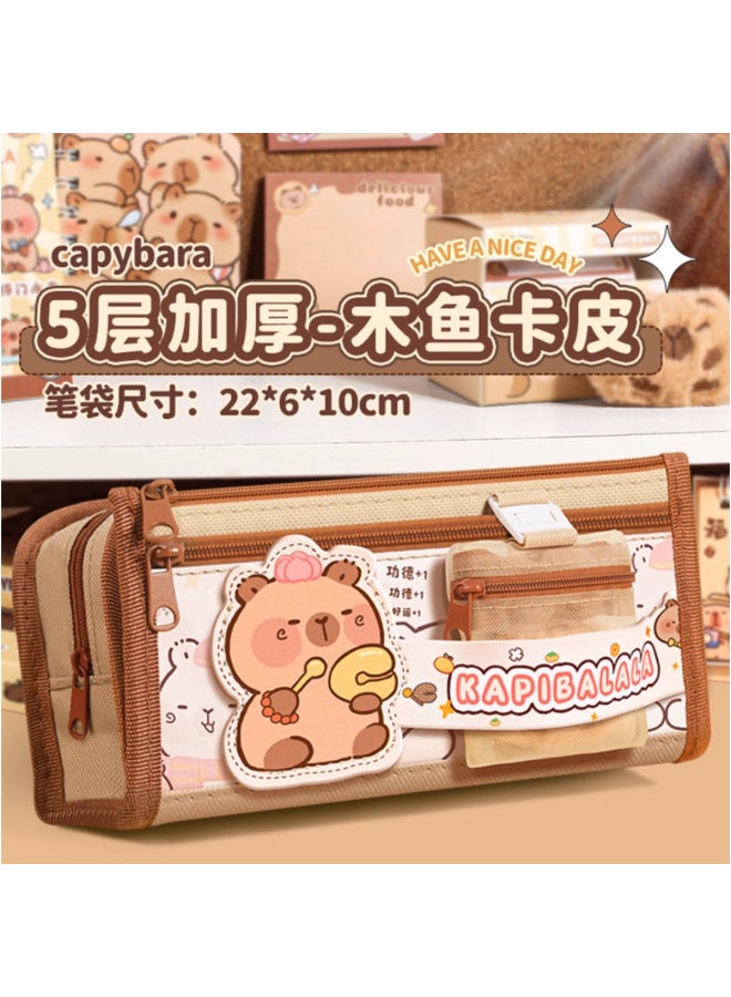 Kapibala 5-layer Large-capacity Pencil Case New Stationery Box For Primary School Students With Good Quality And Cute Pencil Case