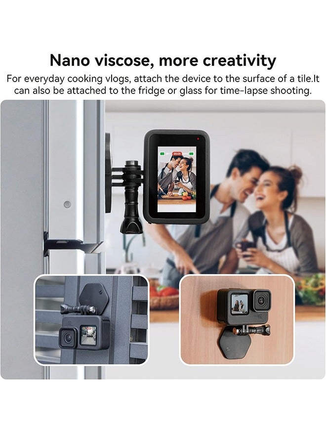 TELESIN TELESIN Magnetic Chest Mount with Neck Strap + Phone Holder + Magnet Tripod Quick Release Base for GoPro Max 12 11 10 Insta360 DJI Action Accessories - Image 5