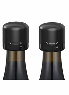 Bottle Stopper Stopper for Sealing Sparkling Soda Coffee Vinegar Bottles with Bubble Sealer Lock Sealer Twist to Seal Without Leaking Reusable Plastic Silicone (1.5" 2pcs)