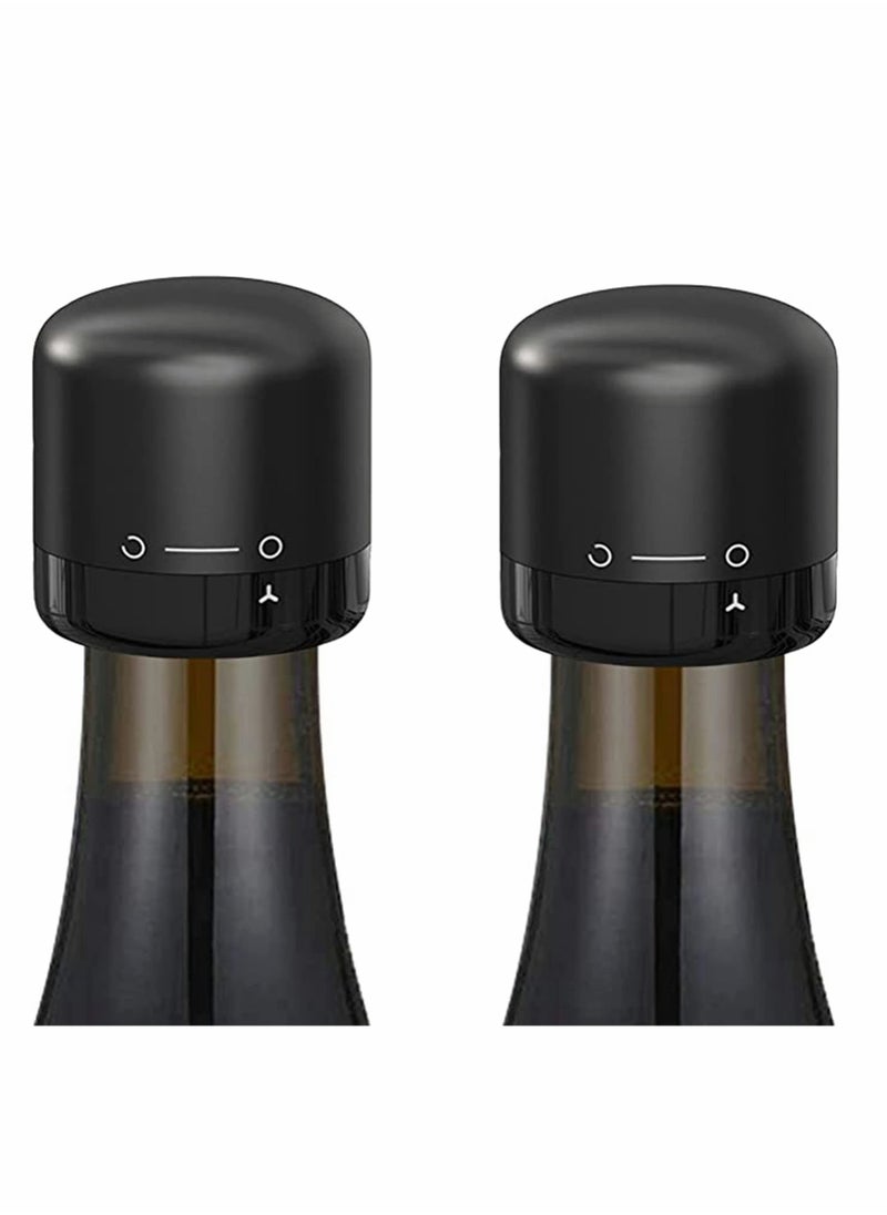KASTWAVE - Bottle Stopper Stopper for Sealing Sparkling Soda Coffee Vinegar Bottles with Bubble Sealer Lock Sealer Twist to Seal Without Leaking Reusable Plastic Silicone (1.5" 2pcs) - Image 1