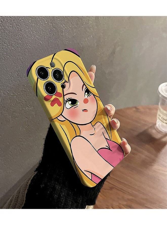 مضحك فتاة غاضبة غلاف الهاتف ل iPhone 14 برو ماكس