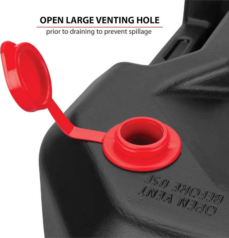 Performance Tool W4078 24-Quart Oil Drain Container, Deep Drain Well, Integrated Handle, Sealing Rubber Gaskets, Black - Image 3