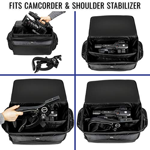 Ultimaxx Ultimax’s Extra Large, Water-Resistant Gadget Bag Compatible With Camcorders and Accessories for Panasonic AG-AC160, AC30, AC90A, AC130A, AF100, HVX200, UX90, UX, 180HC-X1000, HC-X1, And More - Image 2