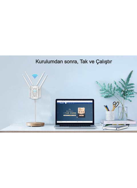 AC1200 Dual-Band Wi-Fi Repeater Wifi Pro Signal Booster, Wireless Wall Plug, Range Extender