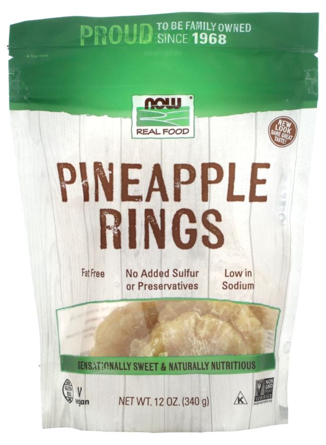 now Pineapple Rings 12 oz (340 g) 