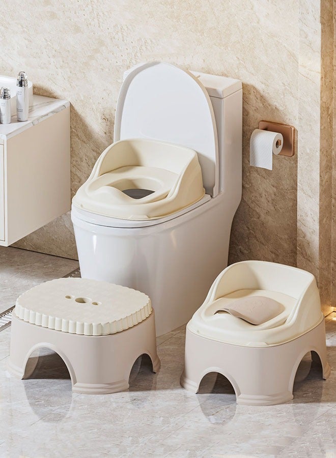 Optico Baby Potty Chair for Toddler Toilet Training - Splash Guard & Back Support 3 in 1 Potty Training Toilet, Baby Toddler Potty, Transforms from Potty to Toilet Training Seat With Step Stool and Built in Splash Guard, Kids Potty Seat Chair - Image 2