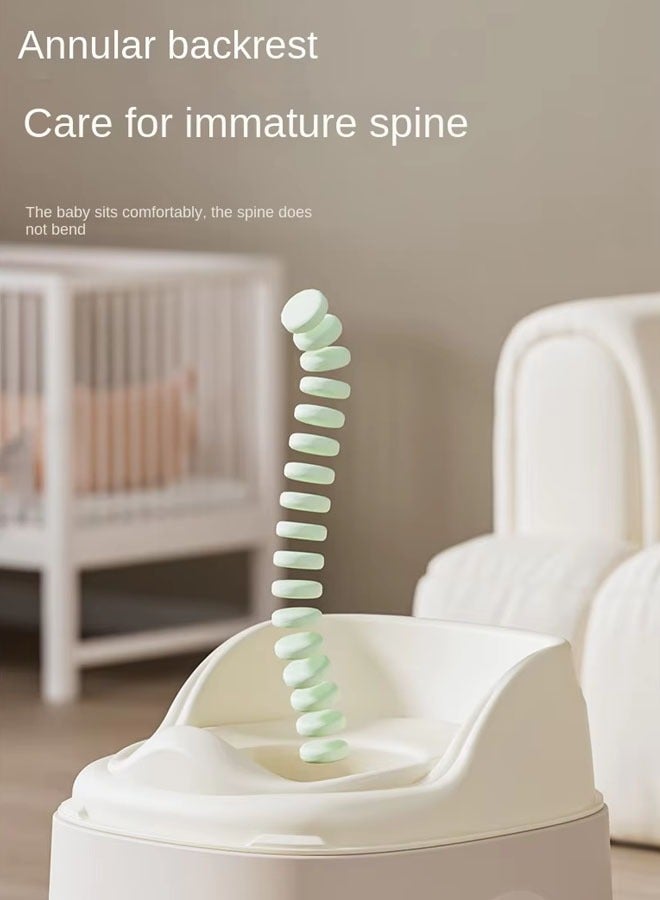 Optico Baby Potty Chair for Toddler Toilet Training - Splash Guard & Back Support 3 in 1 Potty Training Toilet, Baby Toddler Potty, Transforms from Potty to Toilet Training Seat With Step Stool and Built in Splash Guard, Kids Potty Seat Chair - Image 4