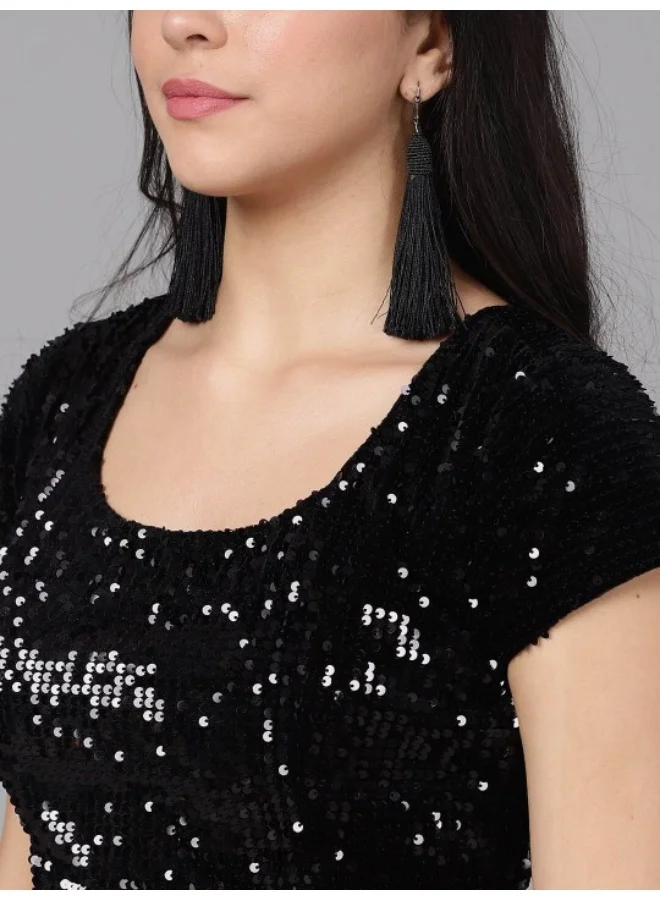 AKS Rust & Black Lehenga Blouse With Dupatta