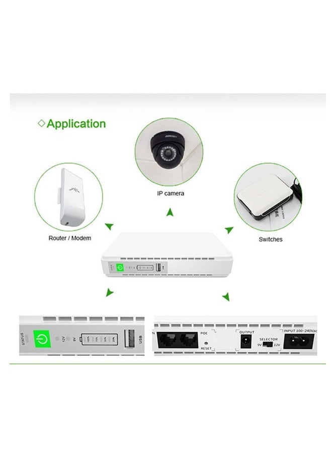 Generic - UPS 8800mAh Power Bank is suitable for operating the router and other devices in the event of a power outage for up to 12 hours. - Image 1