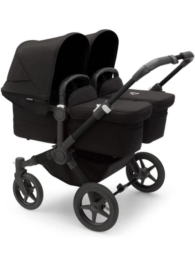Bugaboo قماش سرير بيغابو دونكي 5 الكامل - ملحق عربة أطفال توأم حديثي الولادة - أسود منتصف الليل - Image 2