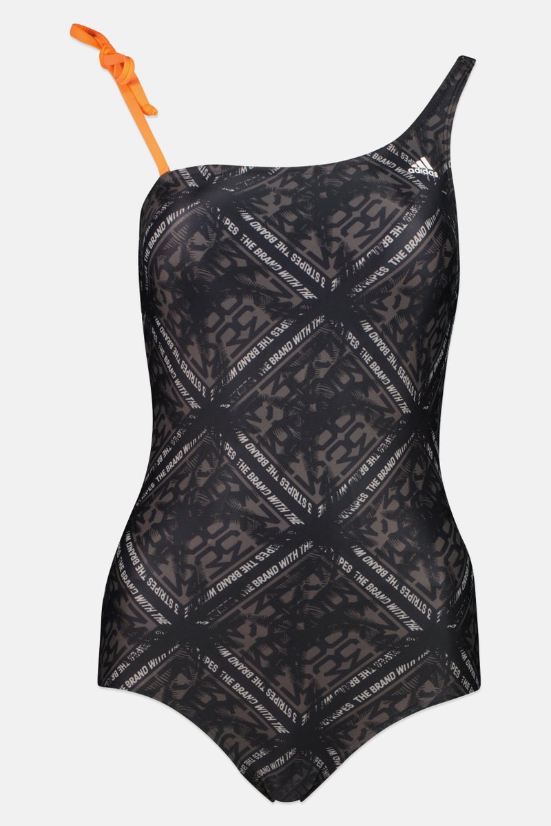 Adidas Women Brand Logo One Piece Swimwear, Black  - Image 2