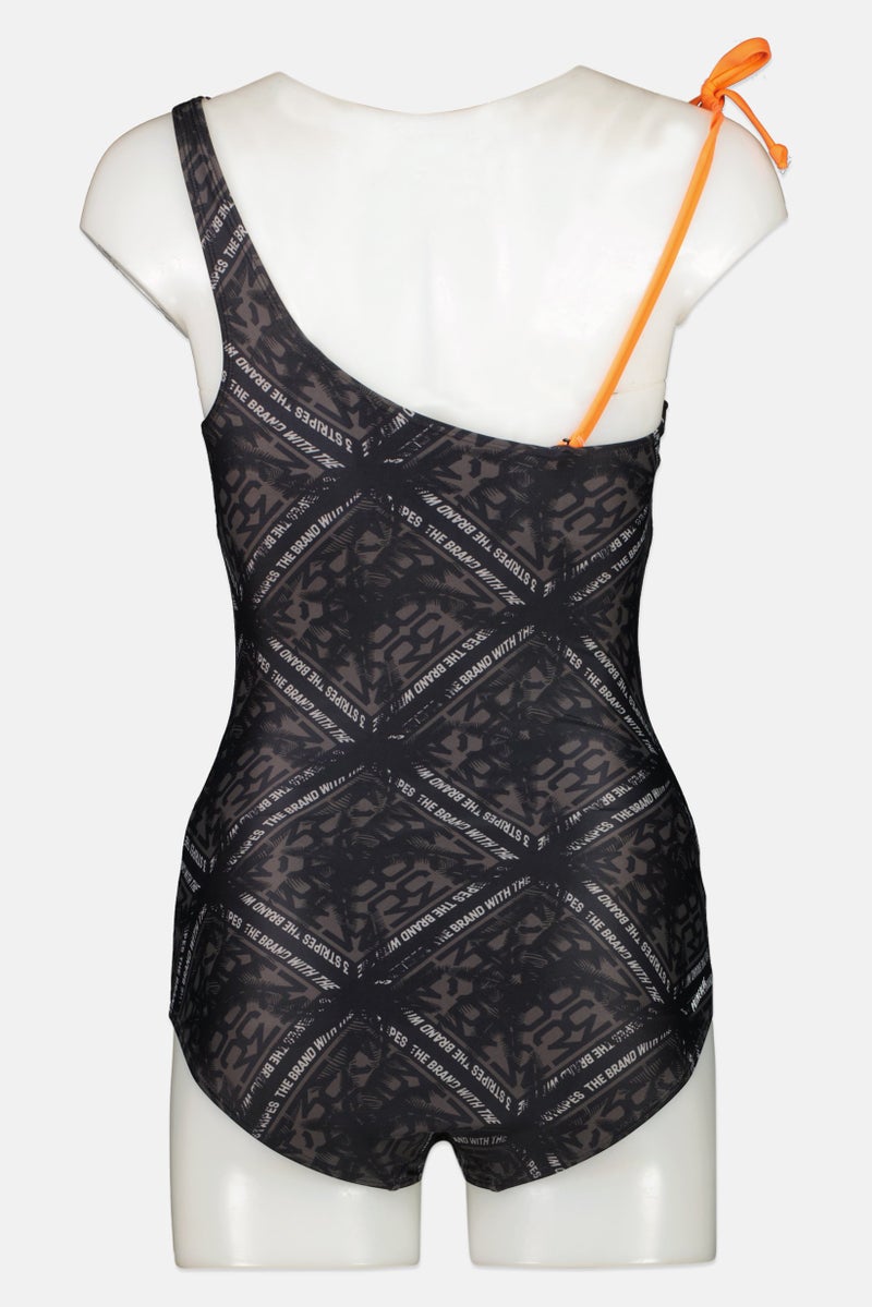 Adidas Women Brand Logo One Piece Swimwear, Black  - Image 3