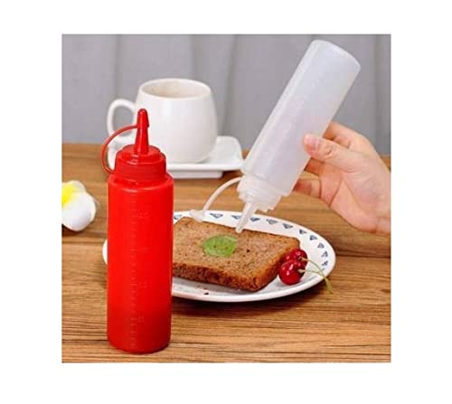 pass pass Plastic Empty Refillable Dispenser Bottle for Sauce, Oil & Ketchup – 500ml Capacity (Pack of 3) - Image 3