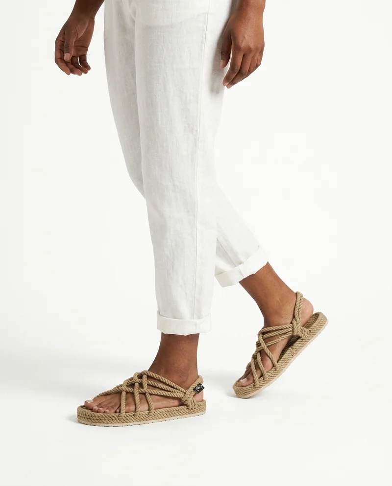 Nomadic State Of Mind JC Camel Rope Sandals with Rubber Sole