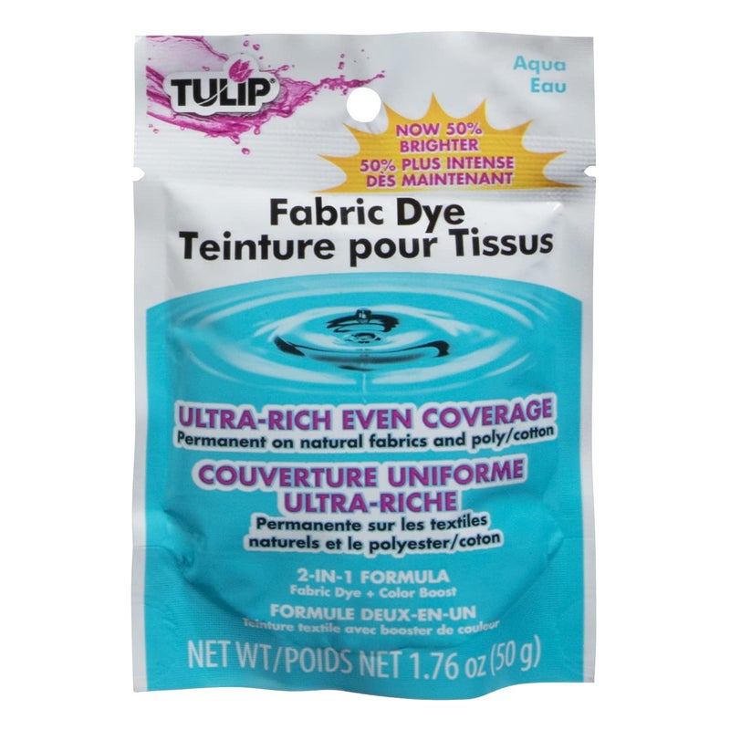 Tulip Permanent Fabric Dye Aqua, Vibrant 50 grams - Image 1