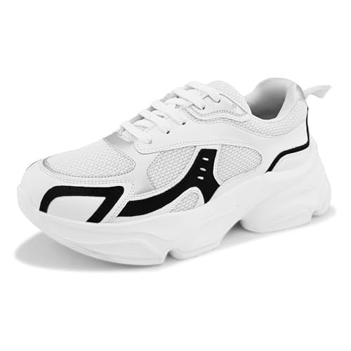 Centrino Women Sneaker | Cushioned Insole for Comfort | Stylish Lace-Up Design | Perfect for Casual Outfit for Ladies 9493-8 - Image 1