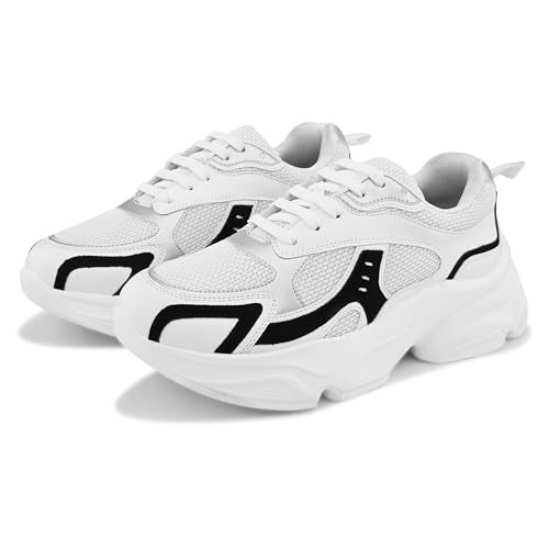 Centrino Women Sneaker | Cushioned Insole for Comfort | Stylish Lace-Up Design | Perfect for Casual Outfit for Ladies 9493-8 - Image 3