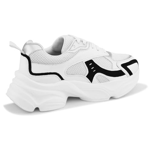 Centrino Women Sneaker | Cushioned Insole for Comfort | Stylish Lace-Up Design | Perfect for Casual Outfit for Ladies 9493-8 - Image 4