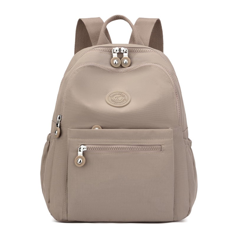 Tanweibago Mini Nylon Women Backpacks11L Small Ladies backpacks Casual Lightweight Women Shopping Travel Daypack Champagne - Image 2