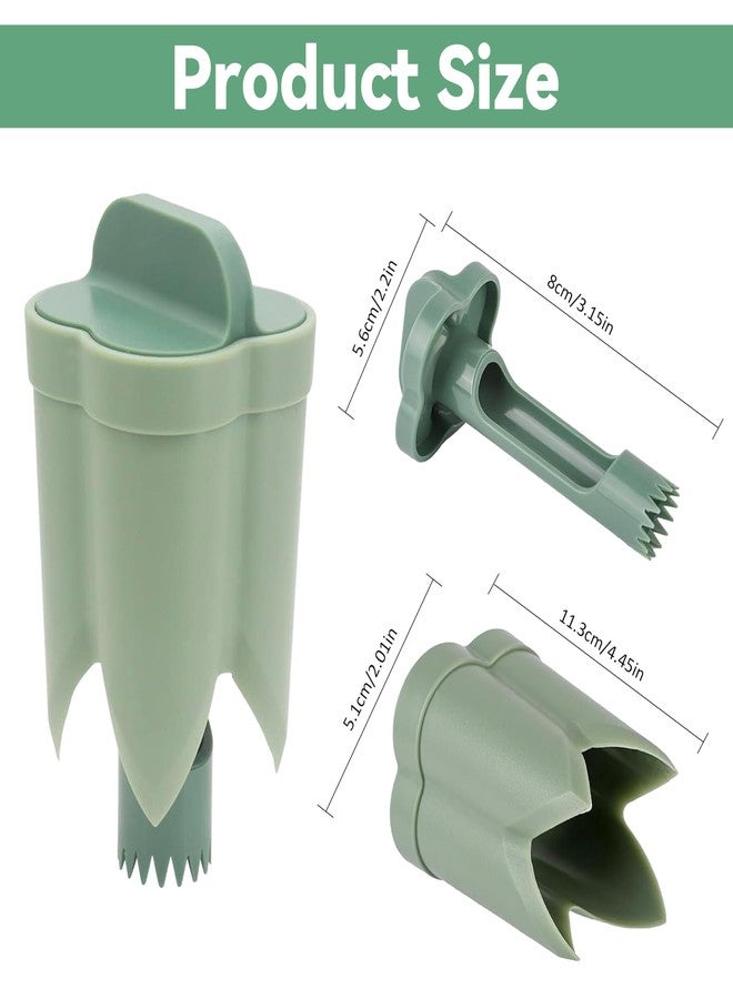Civore Double Head Pepper Core Remover, Seeder Tool, 2 in 1 ABS Plastic Bell Pepper Cutter, Dishwasher Safe Kitchen Gadget for Peppers, Fruit Cores, Camping, Home Cooking Essential (Green) - Image 2