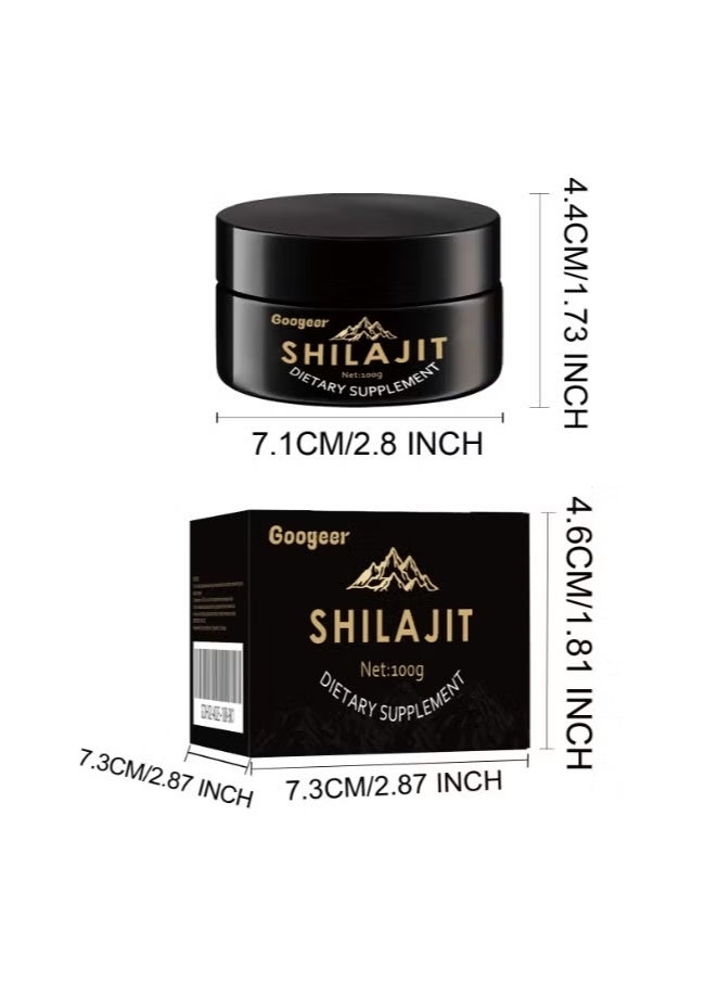 جوجير يحتوي المكمل الغذائي Googeer Shilajit على ما يصل إلى 20% من حمض الفولفيك 100 جرام  - Image 5