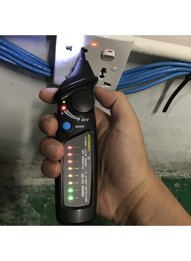 Generic - AVD06 Dual Mode AC Voltage Detector 12V/48V～1000V Circuit Tester Non-contact AC Voltage Test Pen with Flashlight Function - Image 1