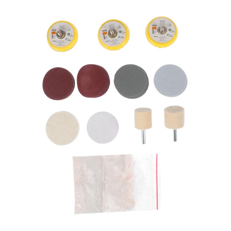 10 Piece Wool Polishing Wheels Kit Assorted Buffing Pads For Car Glass - Image 2